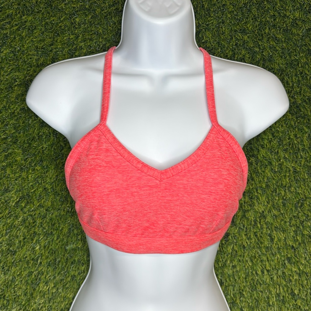 SOLD OUT! Bombshell Sportswear Braid Back Sports Bra Small Coral